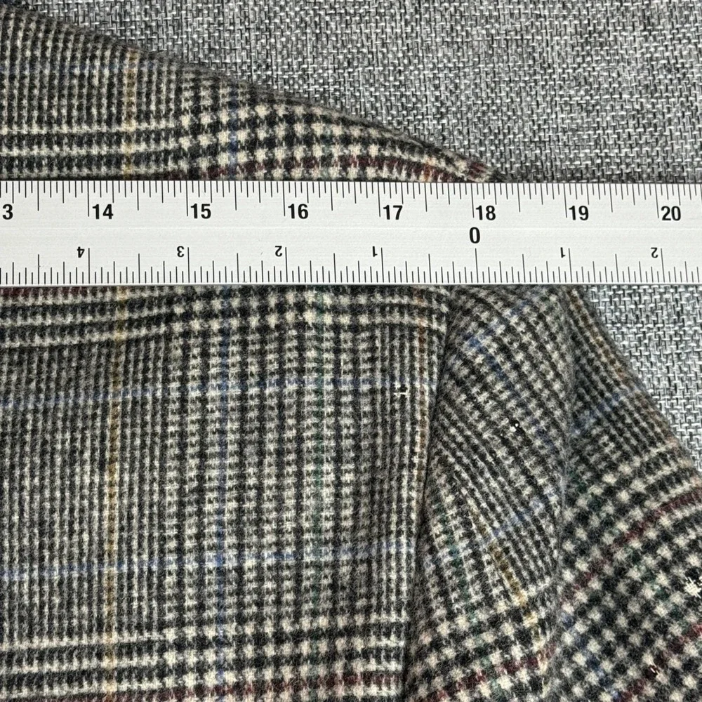 Vintage Men's Wool Blazer | Glen Plaid Jacket Tailored USA Made  | Size 36 Short
